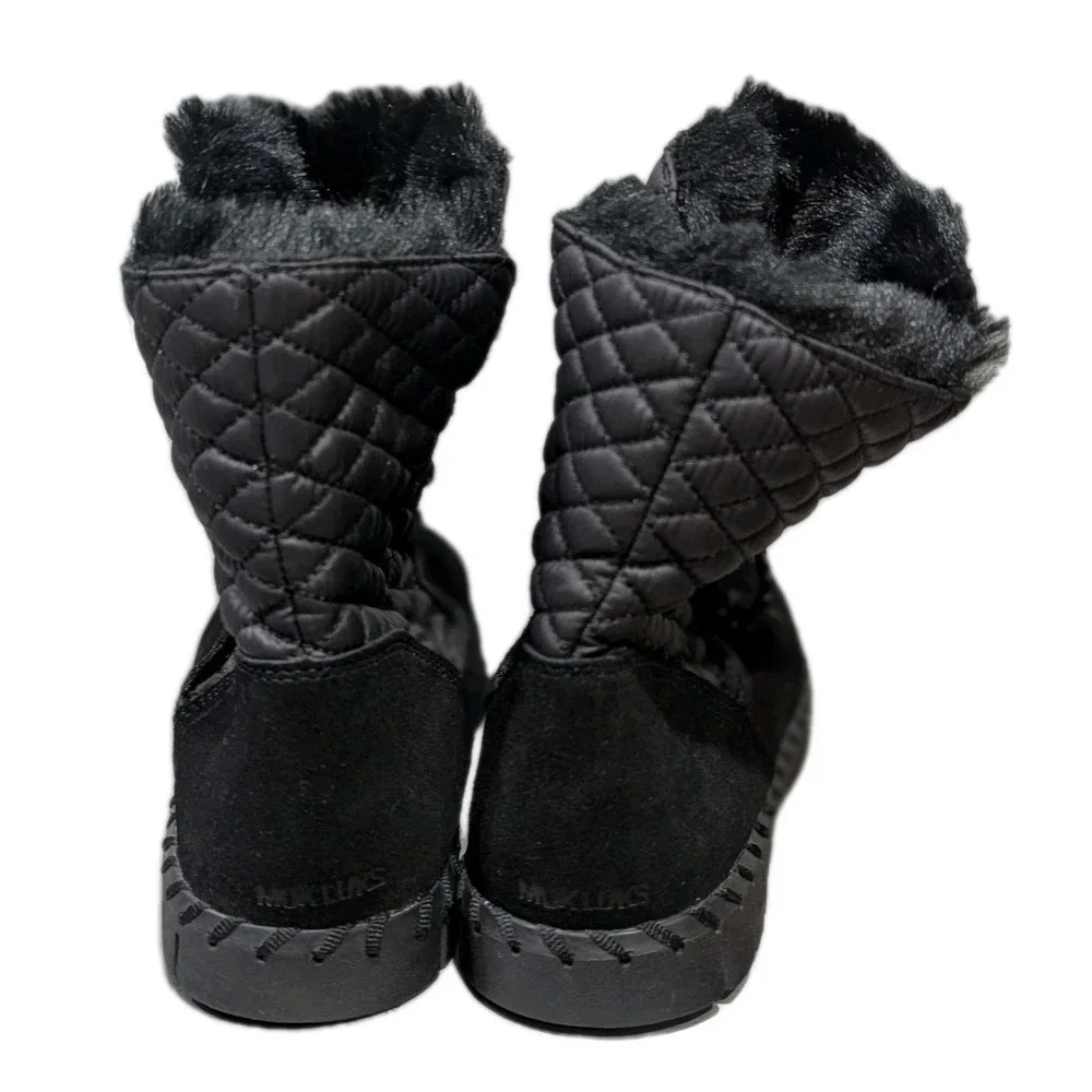 Muk Luks Women's‎ Flexi Bridgehampton Black Suede Boots Shoes Winter Size 7